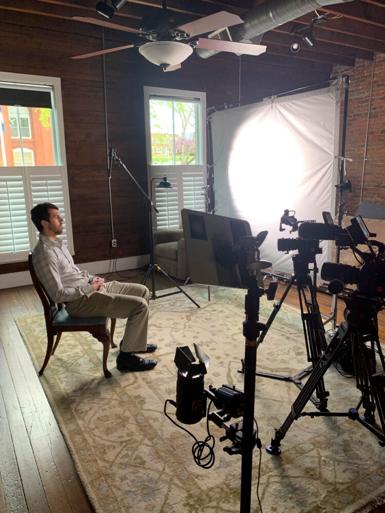 bts-video-shoot Behind the scenes of a video shoot with Logan Ryan. Digital Marketing, Website Design, Branding, Graphic Design, Logo Design, Advertising, and Marketing Agency services in Danville, Kentucky.