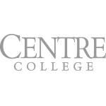 Centre College logo in gray. Digital Marketing, Website Design, Branding, Graphic Design, Logo Design, Advertising, and Marketing Agency services in Danville, Kentucky.