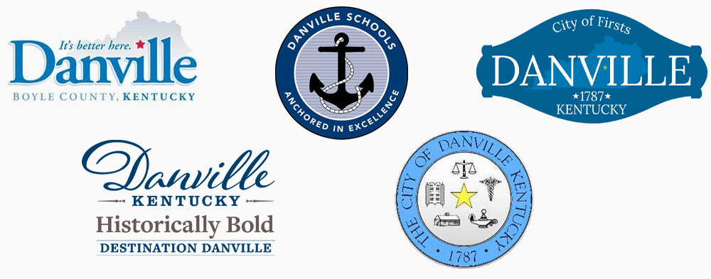 City of Danville competing logo examples.