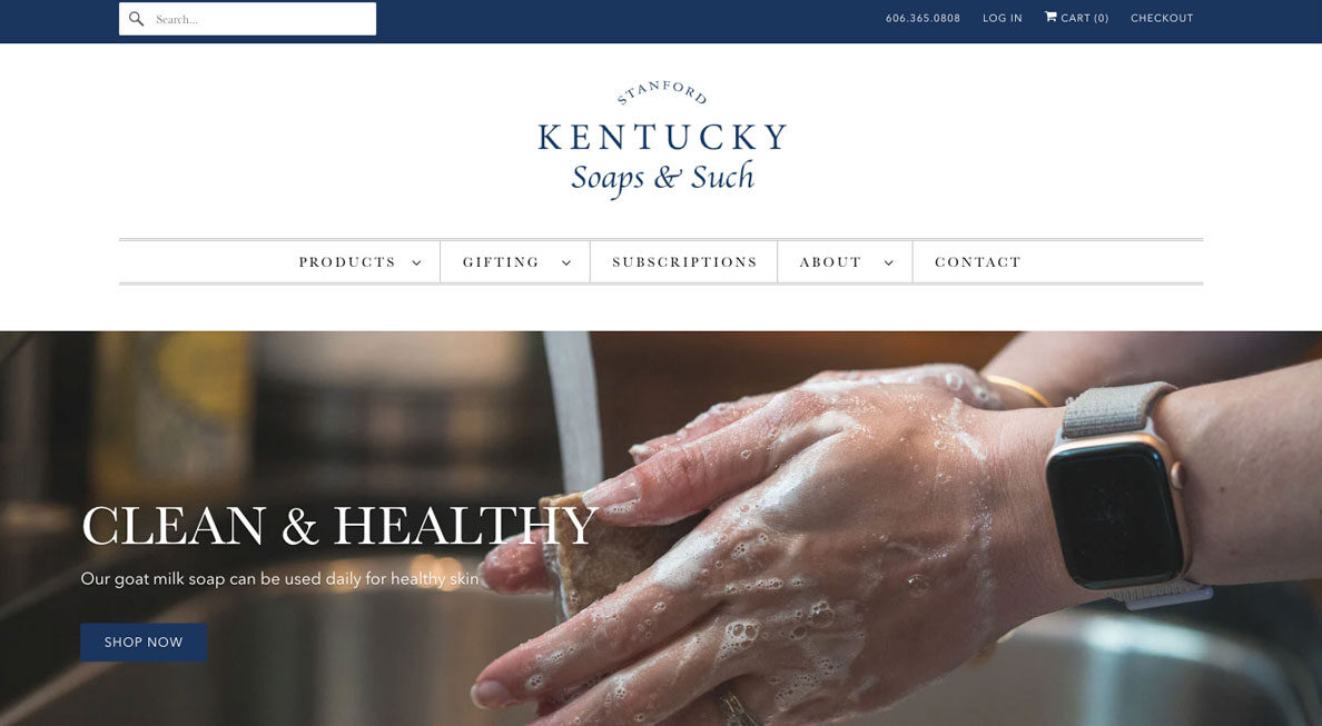 kss-website-new Kentucky Soaps & Such website screenshot. Digital Marketing, Website Design, Branding, Graphic Design, Logo Design, Advertising, and Marketing Agency services in Danville, Kentucky.