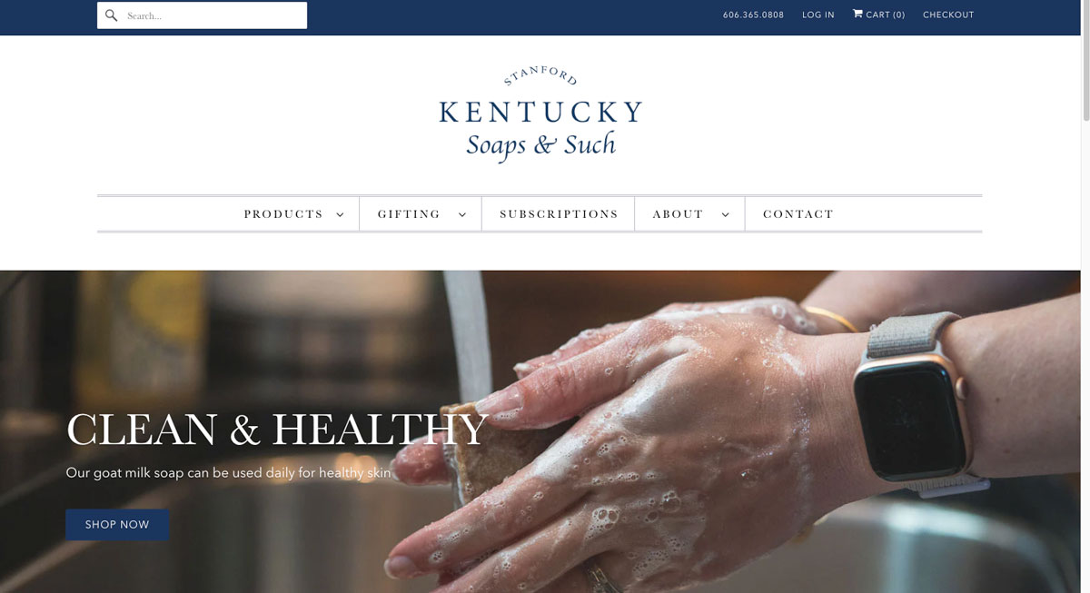 kss-website-new Kentucky Soaps & Such website screenshot. Digital Marketing, Website Design, Branding, Graphic Design, Logo Design, Advertising, and Marketing Agency services in Danville, Kentucky.