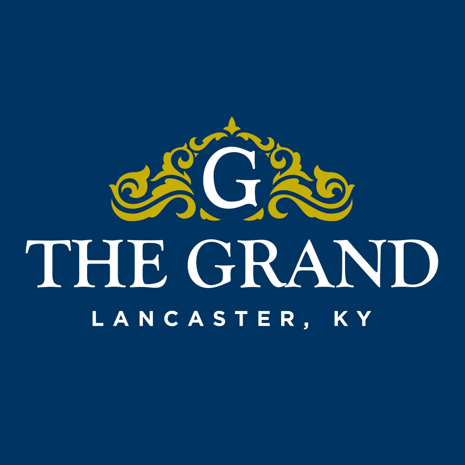 The Grand, Lancaster, KY logo. Digital Marketing, Website Design, Branding, Graphic Design, Logo Design, Advertising, and Marketing Agency services in Danville, Kentucky.