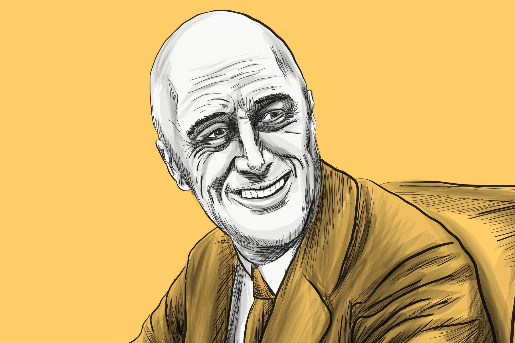 Professor FDR illustration by Ryan Lanigan. Digital Marketing, Website Design, Branding, Graphic Design, Logo Design, Advertising, and Marketing Agency services in Danville, Kentucky.