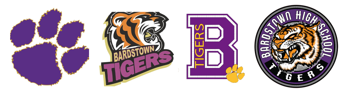 Samples of Bardstown Tigers logos