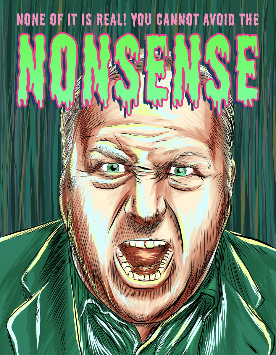 Alex Jones Illustration by Ryan Lanigan